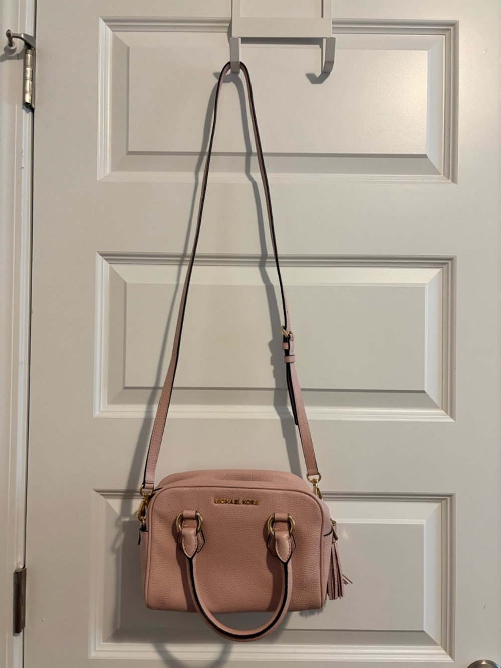 Michael Kors Pink Pebbled Leather Crossbody Satchel